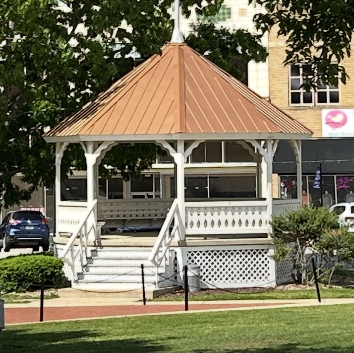 historic gazebo on the Courtyard square
